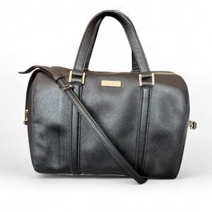 Kate Spade Newbury Lane Cassie Black Saffiano Leather Satchel Crossbody Bag